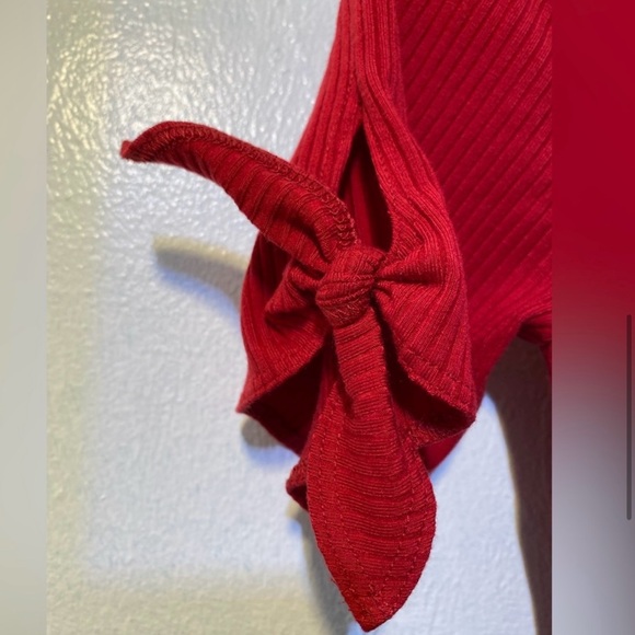 Reformation Sara Cherry red  mini dress.88% tencel 12% spandex.Like new.Size S - Picture 12 of 16